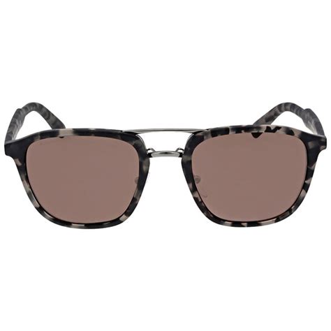 prada 12ts|Prada Matte Grey Havana Square Sunglasses PR 12TS VH38C1 .